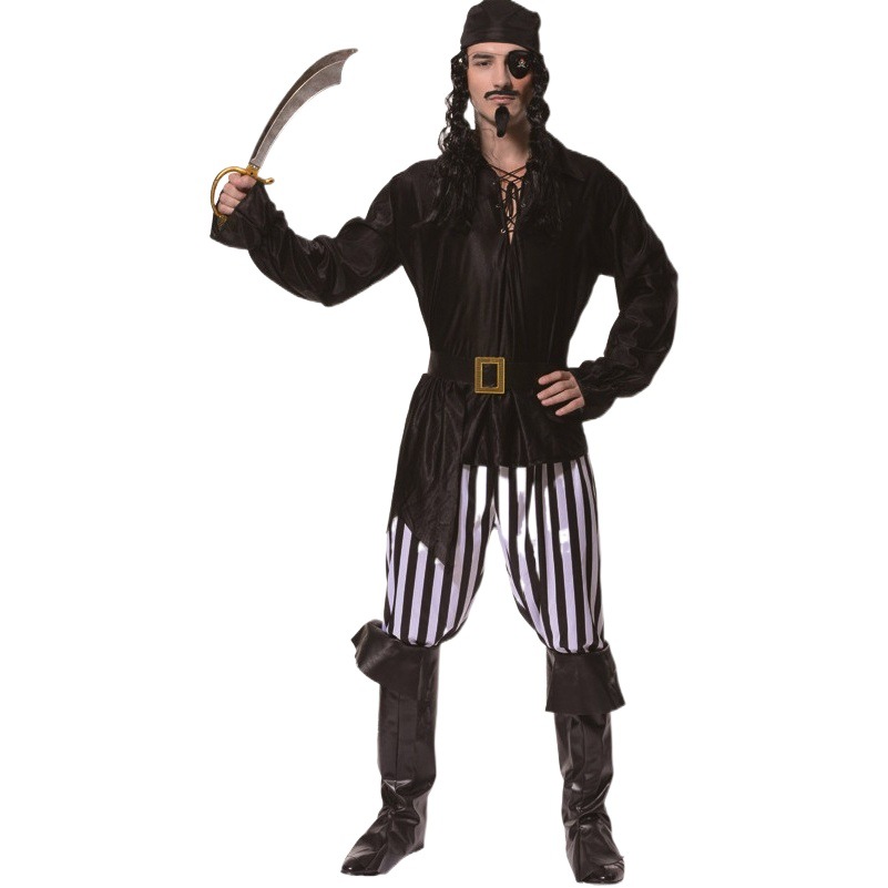 Halloween adulto grande hombre pirata partido traje de los hombres pirata juego de rol etapa traje Cosplay