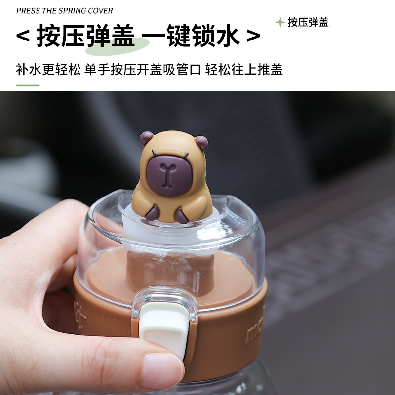 Taza de agua personalizada para niños jardín de infantes taza de vientre roja a prueba de caídas taza de agua al aire libre acondicionamiento físico viajar hervidor image 6