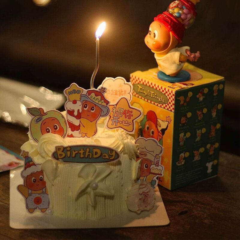 Ins Cute Star Character Wishes You Happiness Baking Cake Decoration Toppers Cartoon Birthday Party Dessert Toppers Ins Cute Star Character Wishes You Happiness Baking Cake Decoration Toppers Cartoon Birthday Party Dessert Toppers