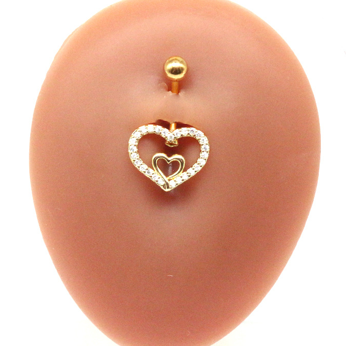 7g Weight Belly Ring Classification 1 Piece Quantity Holiday, Party Occasion 304 Stainless Steel, 316L Stainless Steel , Copper Material Heart Shape Pattern All Seasons Season Unisex Gender Streetwear Style Waterproof Non Tarnish, Surgical Steel, Plating Craft 1 Piece 304 Stainless Steel 316L Stainless Steel Copper Belly Rings Heart Shape Waterproof Non Tarnish Surgical Steel Unisex 8