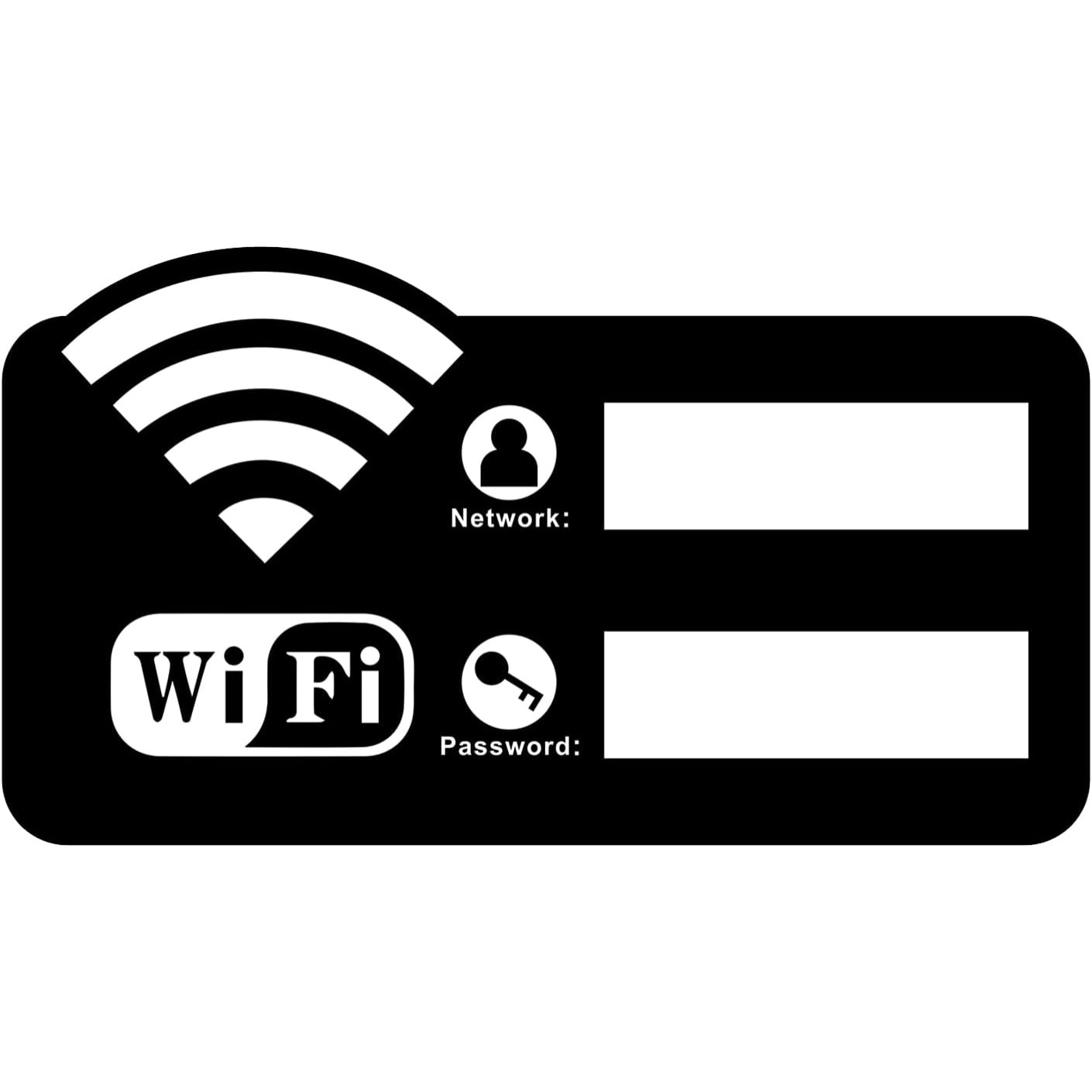 跨境热销亚克力Wifi密码标志带背胶Wifi标牌适用于酒吧餐厅咖啡馆