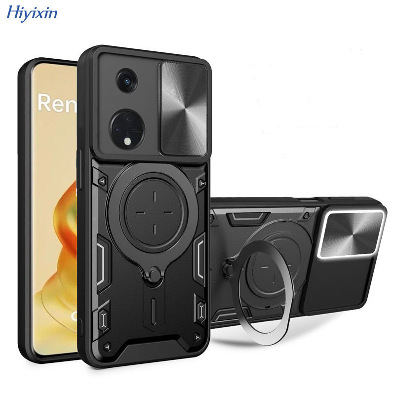 Cross-Border Applicable Oppo Find X8 Magnetic Sliding Window Mobile Phone Case A38 Ring Holder Anti-Fall Protective Cover Cross-Border Applicable Oppo Find X8 Magnetic Sliding Window Mobile Phone Case A38 Ring Holder Anti-Fall Protective Cover