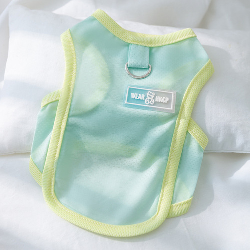 Summer new products, dogs and pets, cool, ice silk vest, thin breathable, puppy, cat and bear, teddy clothing