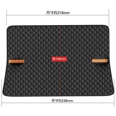 Black car snow shield front windshield sunshade glass sunshade thickened magnetic snow cover antifreeze half cover car jacket (Car snow shield) - basic-non-woven-bag