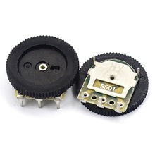 Risym 齿轮电位器 B501 500欧 单联 拨盘电位器 16*2MM(盘厚度)