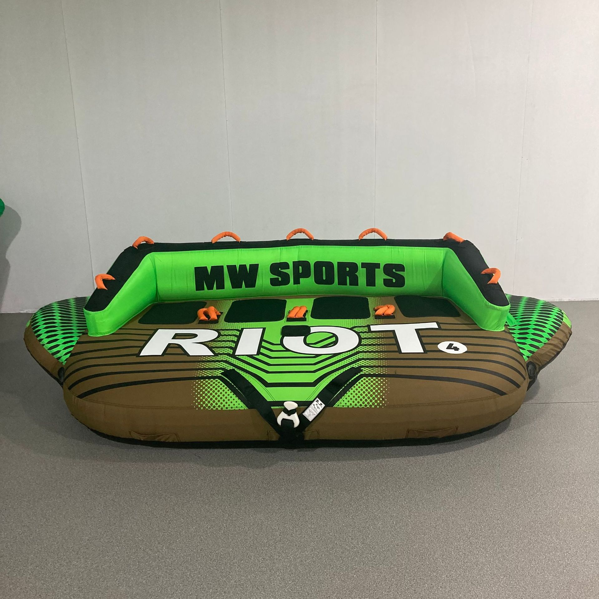 Suministro de fábrica de lanchas rápidas inflables marinas, sofá de arrastre, bote de aire de tracción de agua, anillo de arrastre de isla flotante al por mayor