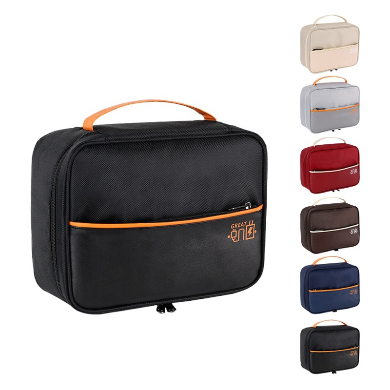 Redai bolsa digital de una sola capa bolsa de almacenamiento de cable de datos de viaje bolsa de almacenamiento portátil banco de energía bolsa de almacenamiento de cable de datos