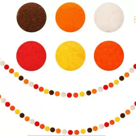 Hair ball string: orange