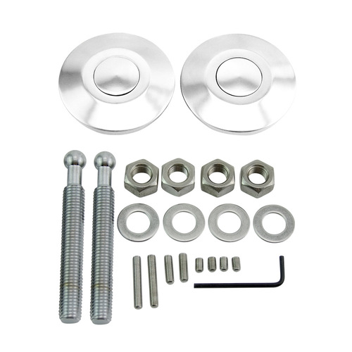 Cross-border car modification accessories aluminum alloy invisible anti-theft hood lock universal racing modified hood lock