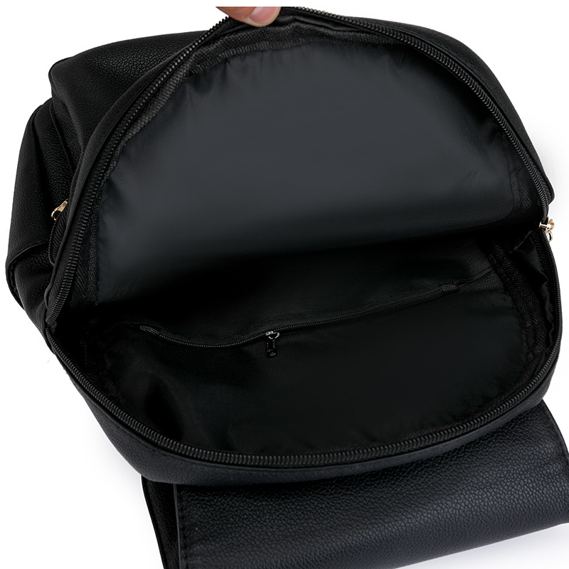 Mochila de pu de moda para mujer 2025 primavera nuevo estilo bolso de mujer de mediana edad moda casual mochila de viaje de gran capacidad marea