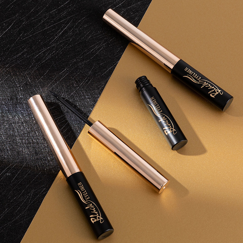 Shedoes comercio exterior transfronterizo impermeable a prueba de sudor sedoso suave 24h maquillaje grueso cabeza de la pluma cepillo de secado rápido delineador de ojos