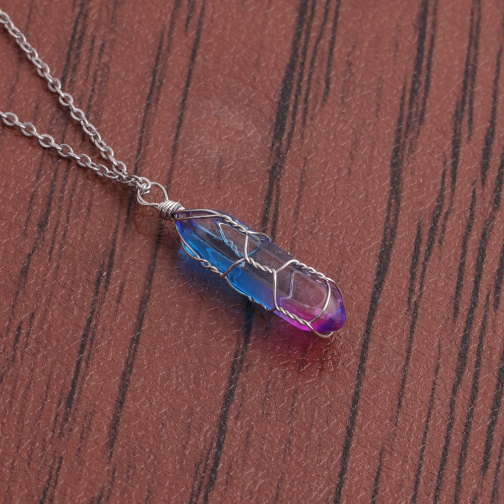 Korean Fashion Multicolor Crystal Pendant Necklacepicture41