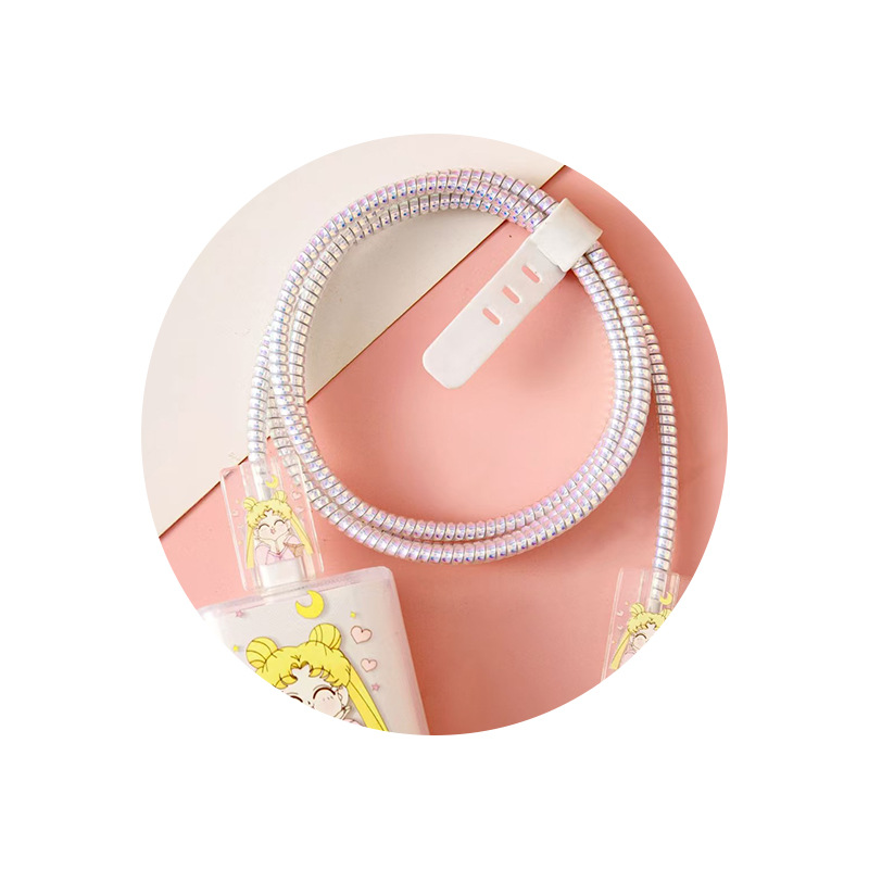 Aplicable a Apple 14 Cable Cover iPhone 13 Cargador Head 12 Promax Winding Cable Cover iPad