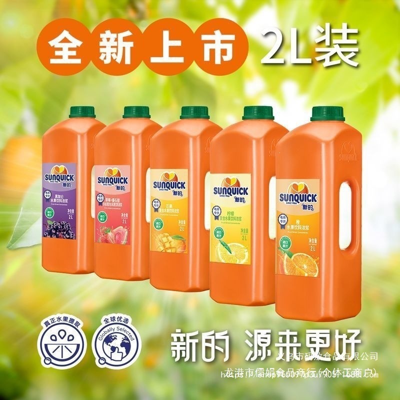 New Concentrated Fruit Juice 2L Orange Juice Lemon Blackcurrant Strawberry Guava Mango Puree for Catering and Commercial Use 2