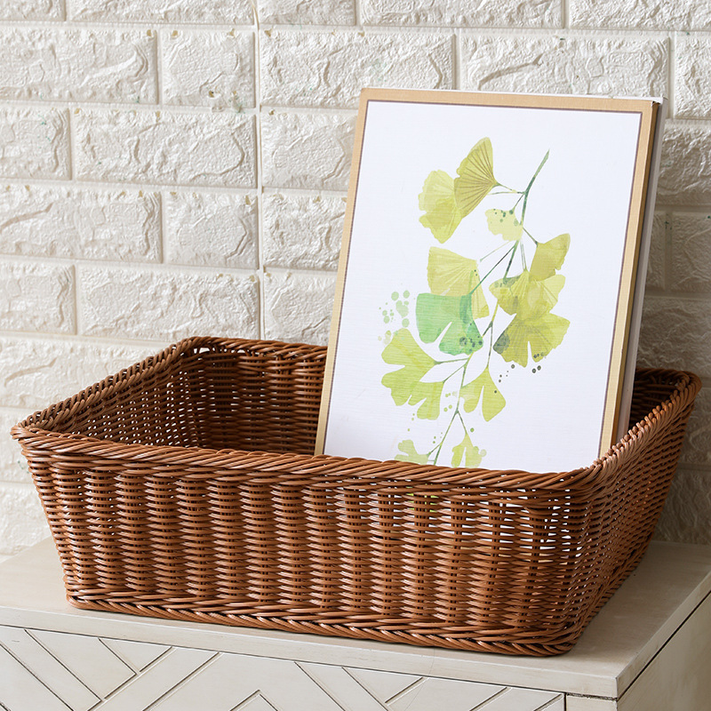 Large Woven Fruit Basket, Extra-Large Capacity Toy Storage Box, Pet Bed, Supermarket Fruit and Vegetable Display Basket Large Woven Fruit Basket, Extra-Large Capacity Toy Storage Box, Pet Bed, Supermarket Fruit and Vegetable Display Basket