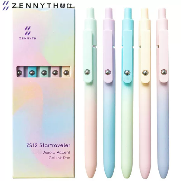 Zanshi Pilot Morandi Gradient Color 0.7Mmcs Head Preppy Style Retro Color Joint Student Press Gel Pen