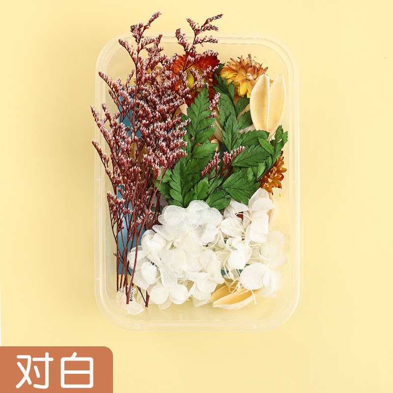 永生花ドライフラワーdiy材料箱入り混合模造花風乾手作り団扇キャンドルフォトフレーム装飾|undefined