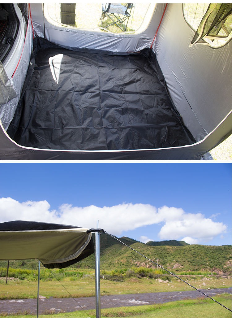 Car Rear Extension Tent, Automatic Tent Beside the Car, No Need to Set Up, Quick-Open Self-Driving Tour Camping, Ultra-Light Camping Awning