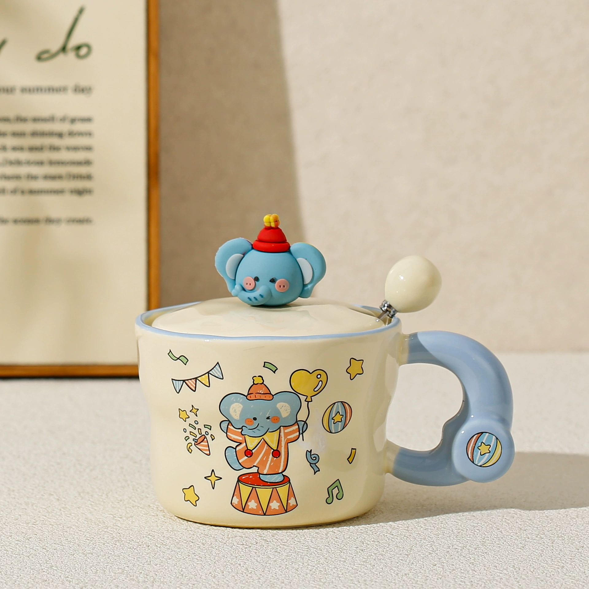 Кружка-колба для питомца на день рожденияcute, керамическая кружка с крышкой для девушек, домашняя кружка для пары, подарок-спутник