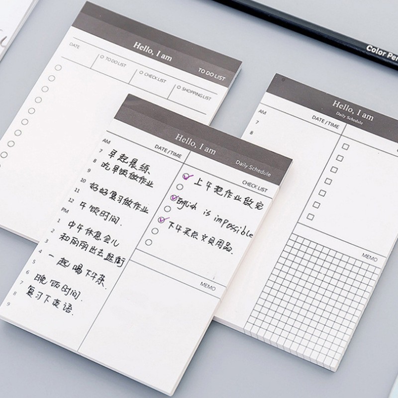 간단한 비즈니스 일정 메모장 메모장 티어블 메모장 메모 일 계획