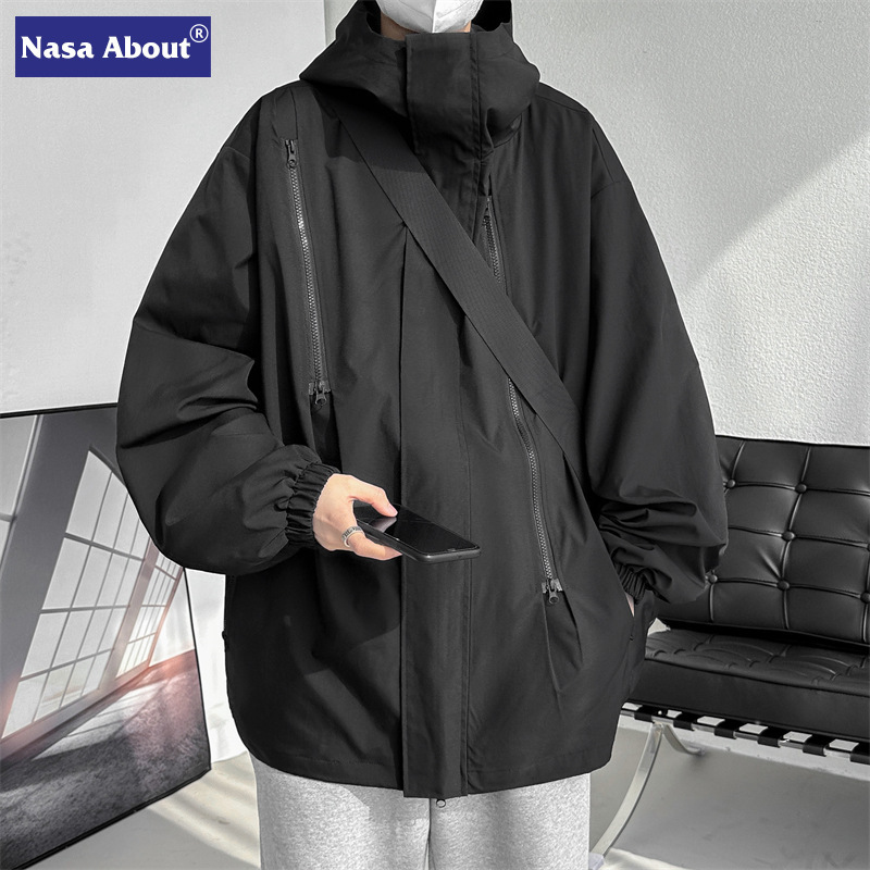 NASA jacket men's Spring and Autumn 2023 new fashion brand American functional tooling high-grade clothes jacket