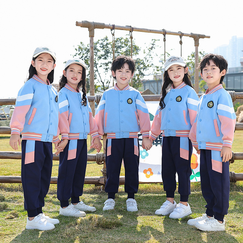 小學生校服春秋運動服裝幼兒園園服春夏四件套兒童班服棒球服套裝
