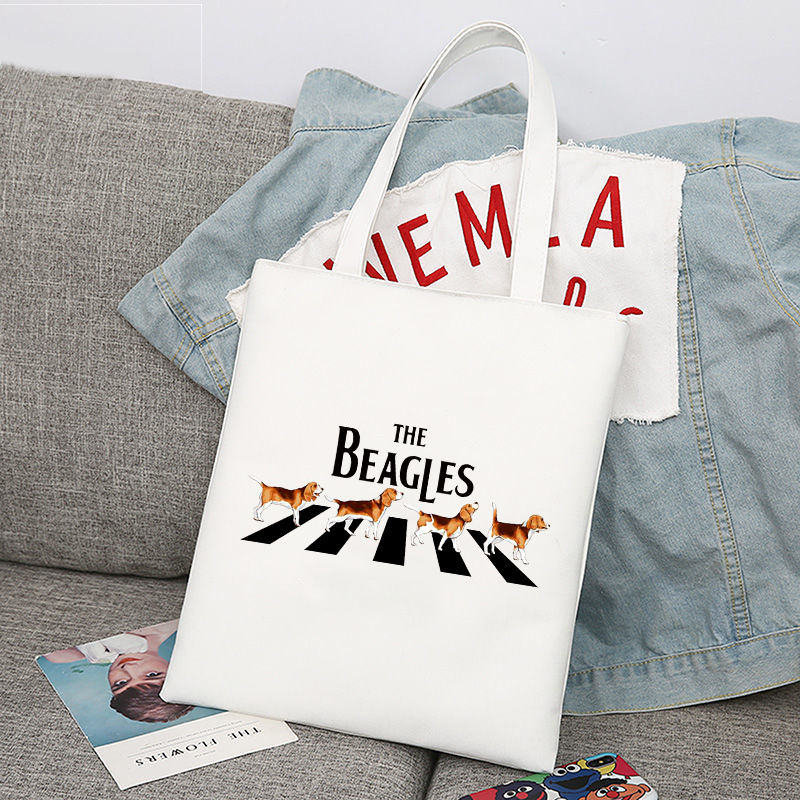 Beagles perro Beagles Beagle impresa bolsa de lona bolsa de hombro bolsa de comercio exterior global bolsa de compras