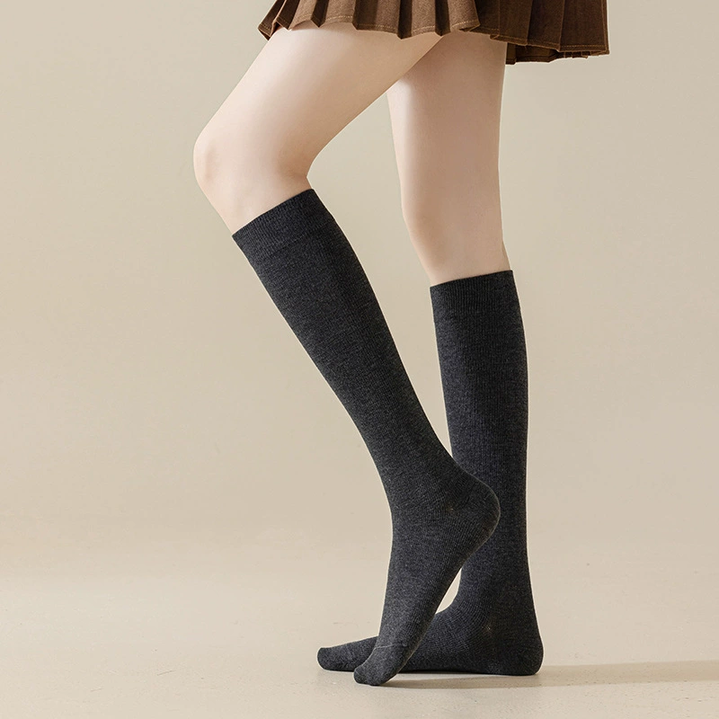 Теплый зимний шерстяной осенний knee socks