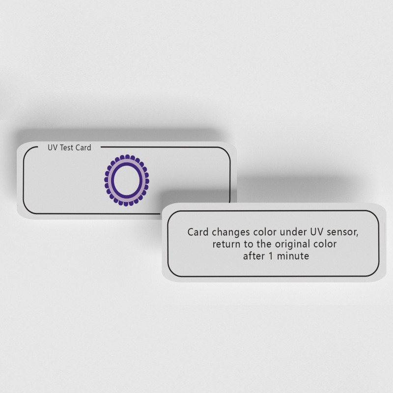 Ultraviolet lamp sterilization and disinfection test card uvc test…