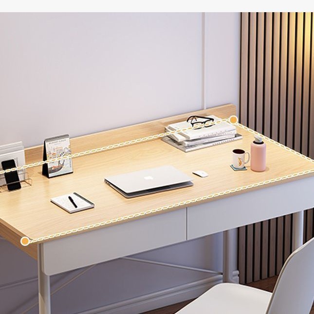 Escritorio de computadora Escritorio de oficina de escritorio para el hogar con cajón, dormitorio de niña moderno simple, escritorio de aprendizaje de escritura para estudiantes