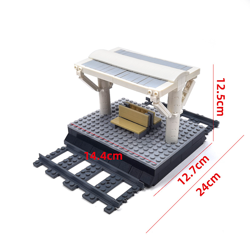 Yutong juguete ciudad tren bloques de construcción pista de tren suave/bifked track/cross track/rail recto/carril curvo