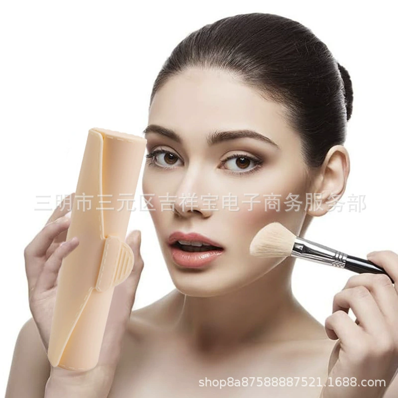 Портативная Пылезащитная сумка для хранения Косметическая кисть Силиконовая сумка для хранения Косметический набор инструментов Цилиндрическая косметическая сумка Дорожный артефакт