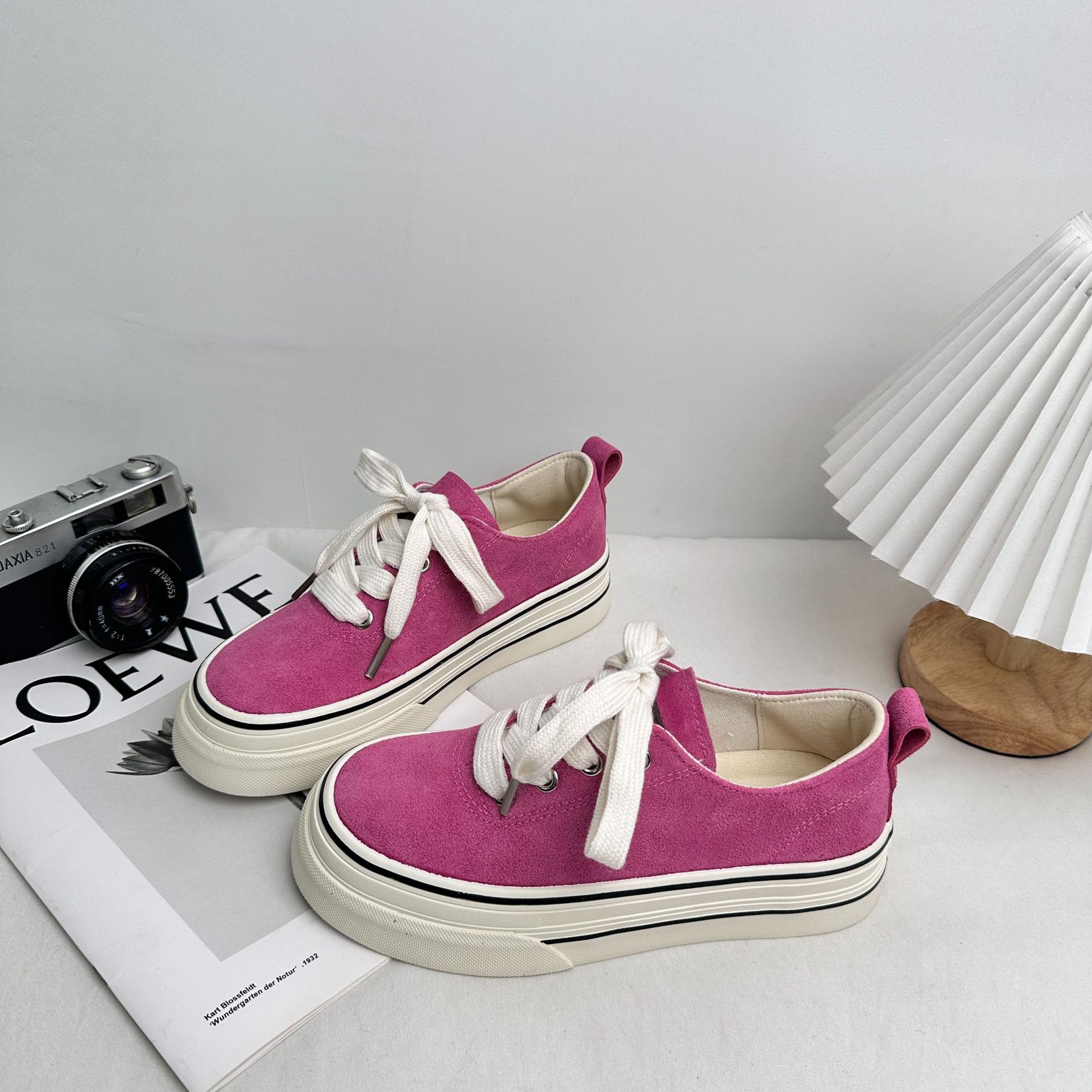 Yuanbo 2025 primavera nuevas zapatillas de deporte de todo fósforo estudiantes zapatos de lona coreanos Harajuku de corte bajo