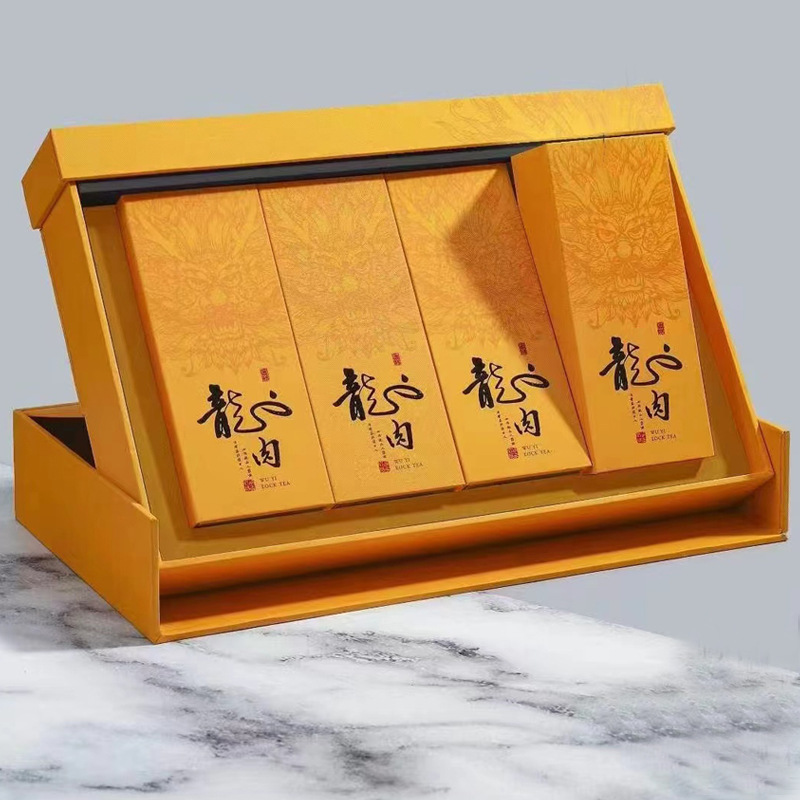 高档纸盒包装茶叶包装盒空礼盒岩茶红茶一二两半斤摆泡茶叶盒空盒