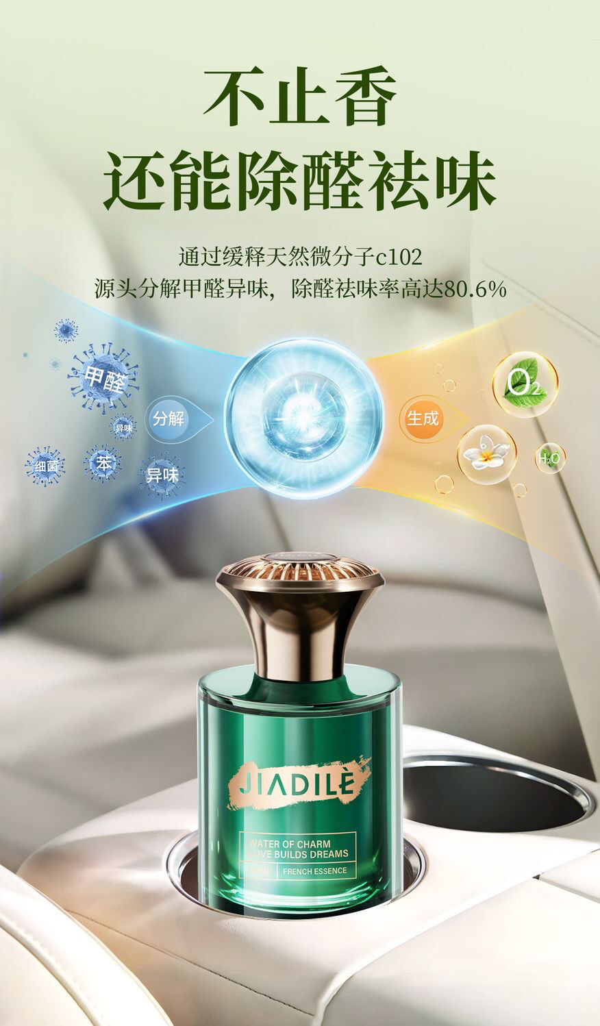 Car Perfume with Long-Lasting Fragrance, Special High-End Car Odor Removal Car Aromatherapy, Five-Star Hotel Special Fragrance
