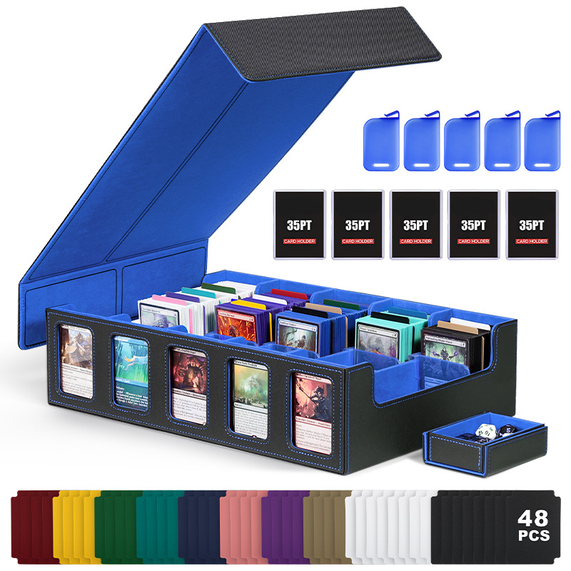 검정색과 파란색 5줄(구성: 컬러 카드 48장 + 카드 홀더 5개 + 카드 홀더 5개)