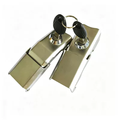 Solid Core Lock Tool Box Key Latch Lock, Wear-Resistant Stainless Steel Car Trunk Equipment Box Locking Latch (Avtomobil qapı kilidi silindrləri) - a-set-of-tail-box-locks
