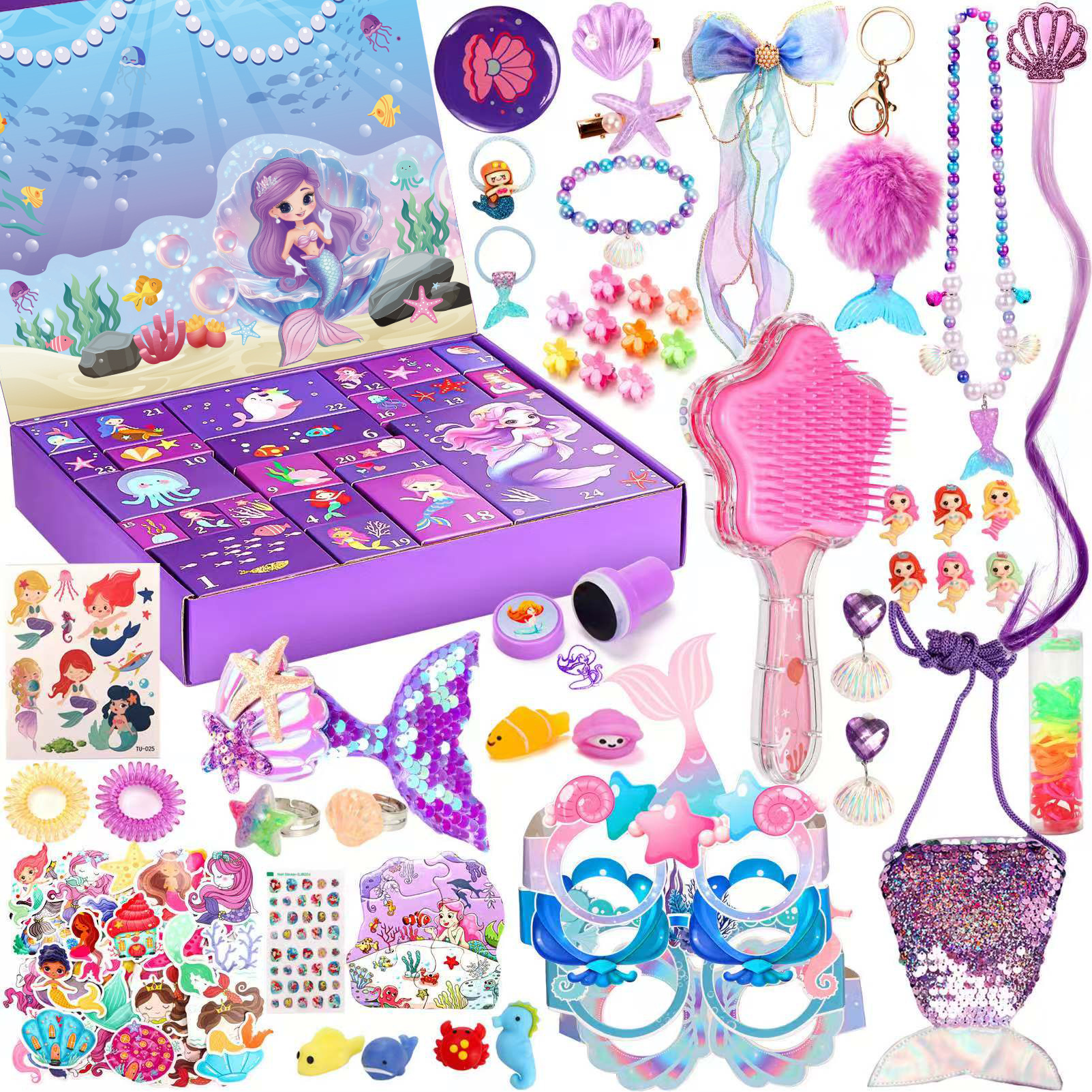 Caja ciega de Navidad transfronteriza descompresión de regalo de Fiesta infantil DIY mano lágrima Calendario de Cuenta regresiva caja ciega juguetes de Navidad image 10