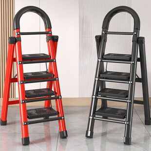 Ladder Household Foldableing Ladder Indoor Herringbone Engineering Ladder Portable Multi-Functional Small Stair Fork Telescopic Thickeneded Wang Taoyi