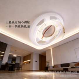 批发led低压cob三色灯带24v吊顶线性灯12v双色温智能调光变色灯条