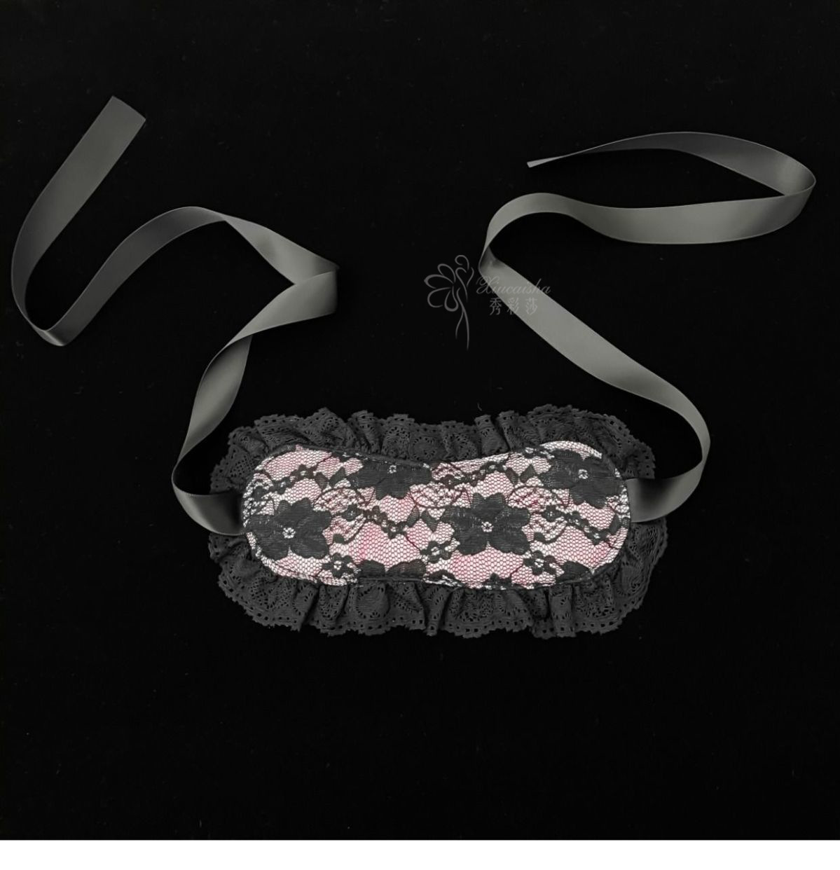 Dark Lace Blindfold and Bracelet Set, Pink Passion Bundle, 2025 Spring — detail image 8