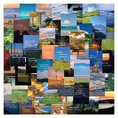 180張治癒文字語錄唯美風景創意貼紙裝飾文具手機電腦水杯貼畫