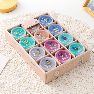 Factory wholesale stars sea foaming glue Net red M + clay toys play bigger and bigger multicolor Crystal mud slime
