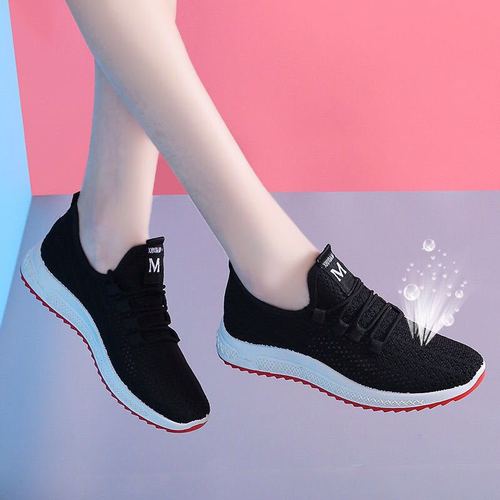  New Korean Version Old Beijing Cloth Shoes Women's Running Sports Shoes Internet Celebrities Light Casual Net Shoes Soft Sole Shoes