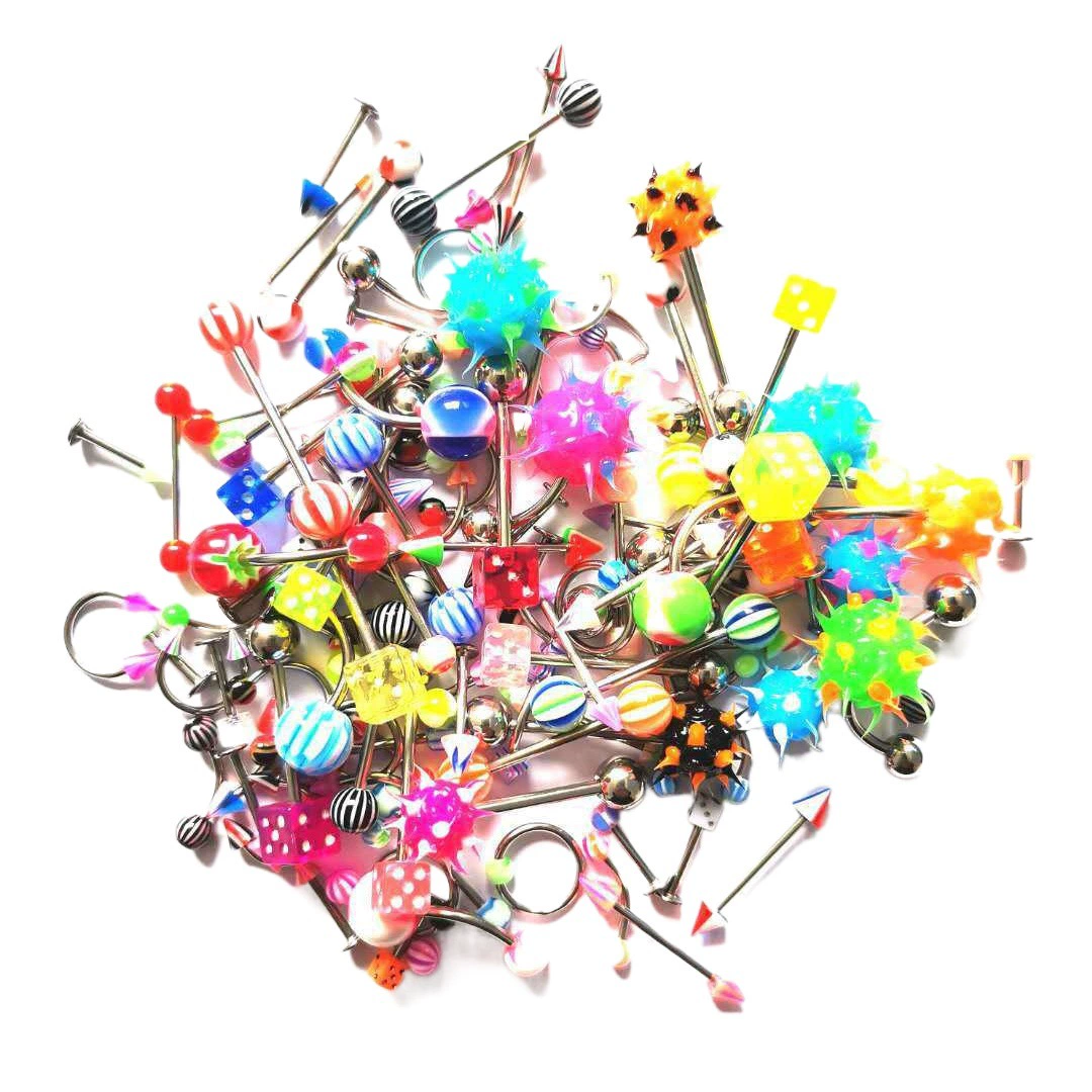 Костюм производителей оптовый язык ногтей 110 смешанные 22 брови ногтей пупка кольцо губы ногтей трансграничный язык ногтей нос кольцо