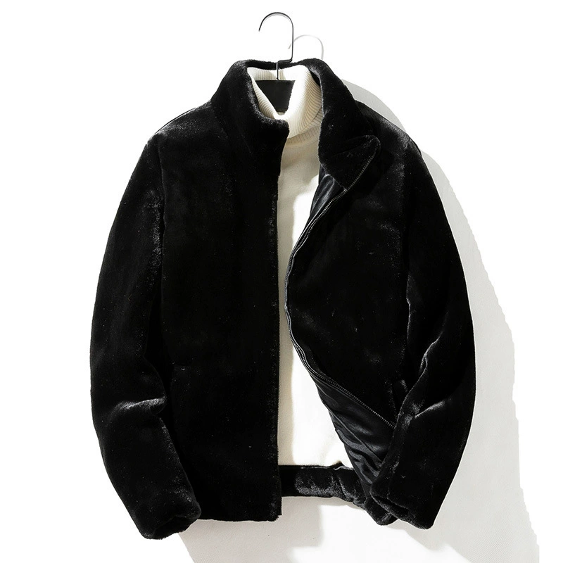 2021 мужская шуба из искусственного меха, мужское плюшевое хлопковое пальто больших размеров для внешней торговли