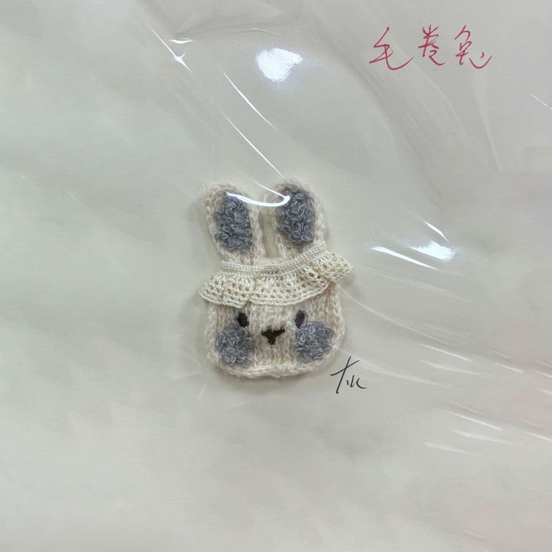 布艺兔子diy配饰 毛线兔子森系可爱配件 童装鞋帽辅料 毛圈兔|undefined