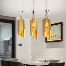 創意北歐彩色馬卡龍鋁絲吊燈個性現代簡約客餐飯廳床頭過道燈飾具