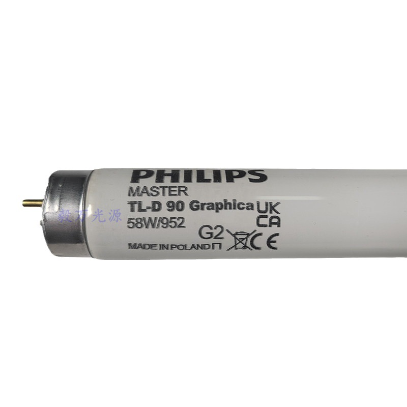(2개) 필립스 TL-D 90 GRAPHICA 58W/952 프린터 D50 램프 높은 컬러 렌더링 램프