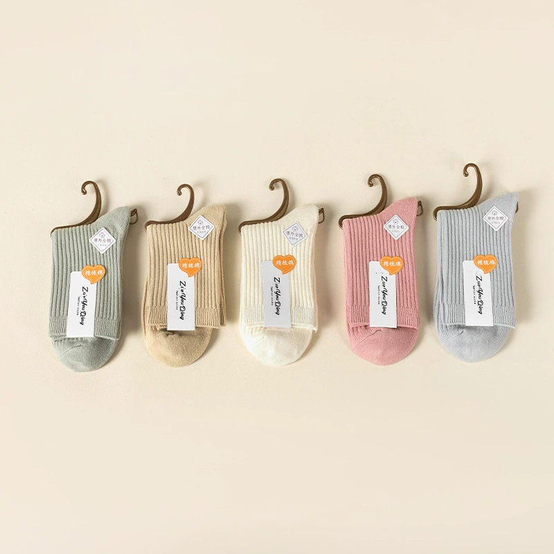 Knee Socks, Japanese style, 100% cotton, mid-length, sweat- and odor-absorbing